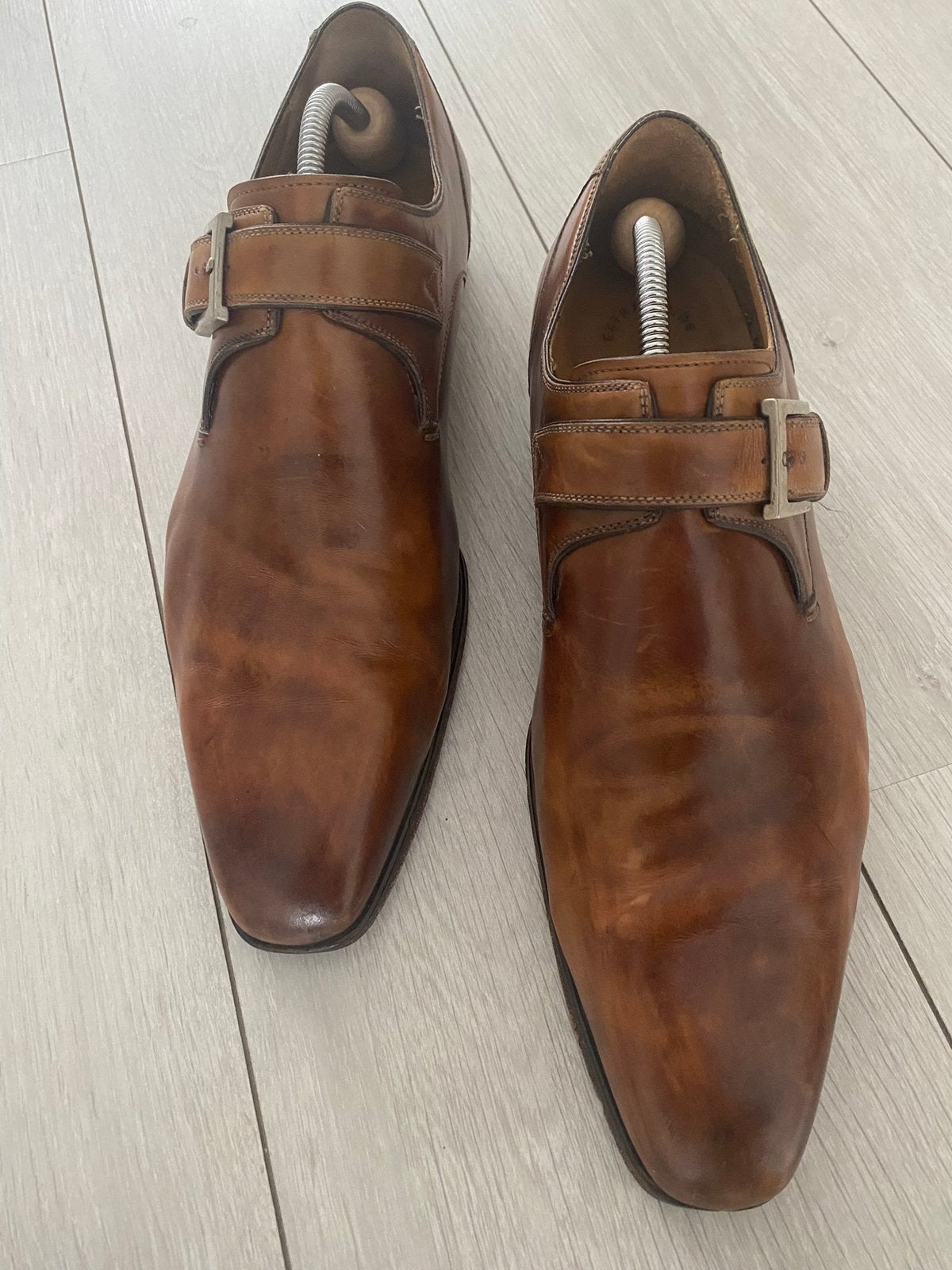 Magnanni 44,5, Kleding | Heren, Schoenen, Bruin, Verzenden, Gespschoenen, Gedragen