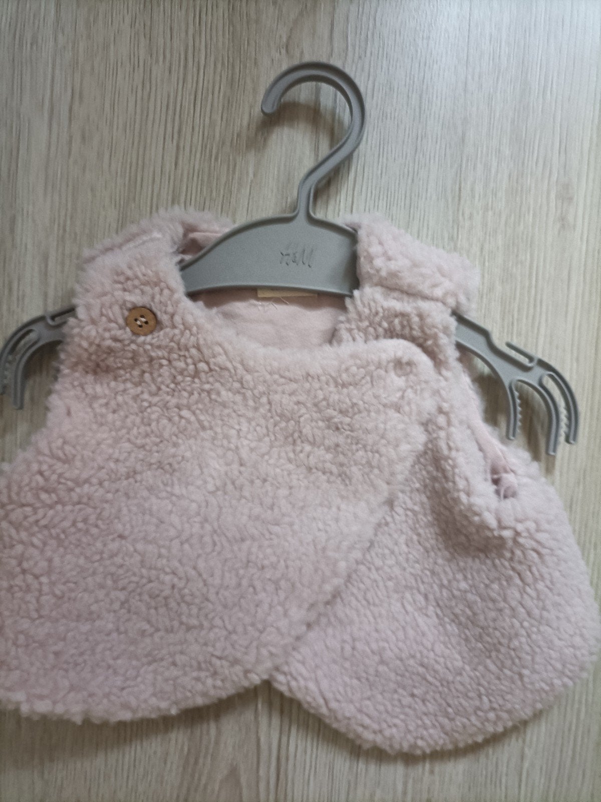 Zeeman Roze Teddy Vestje Maat 50/0-1M, Zeeman, Ophalen of Verzenden, Zo goed als nieuw, Truitje of Vestje