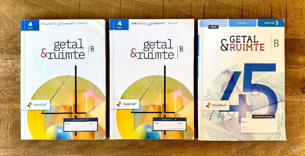Getal & Ruimte HAVO B Deel 1, 2, 3 Wiskunde leerboeken., Gelezen, HAVO, Ophalen of Verzenden, Wiskunde B