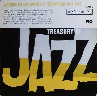 Washboard Rhythm Kings & Serenaders LP "Treasury of Jazz", Ophalen, Gebruikt, 1940 tot 1960, 12 inch
