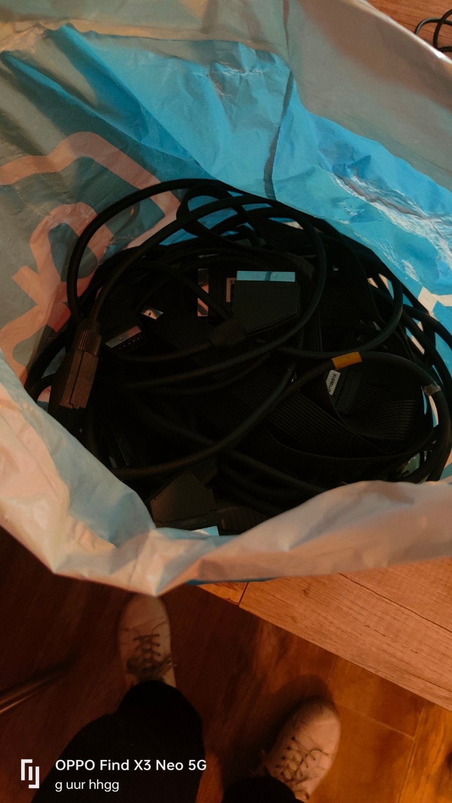 Tas met 15 Scart kabels - Almere Waterwijk, Audio, Tv en Foto, Audiokabels en Televisiekabels, Ophalen of Verzenden, Gebruikt