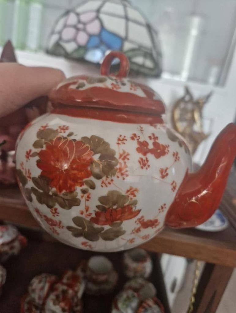 Vintage orginele Japans kutani theeservies compleet set, Ophalen