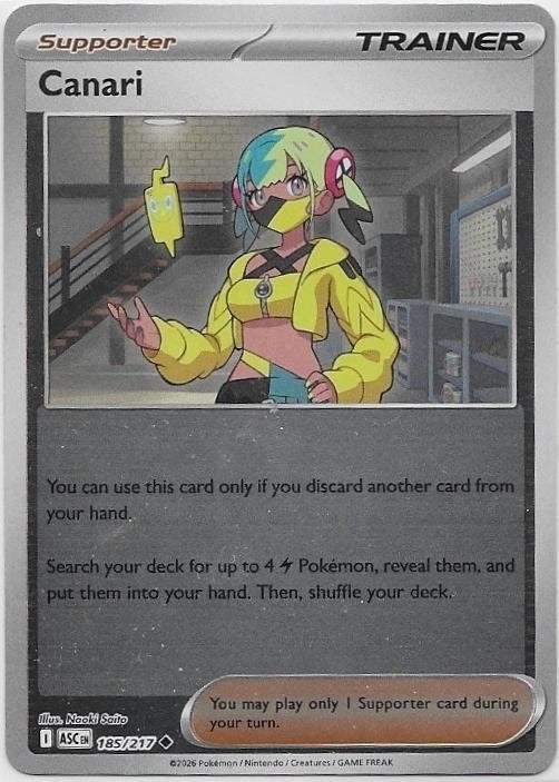 Ascended Heroes,  Canari [reverse] 185/217, Verzenden, Nieuw, Losse kaart