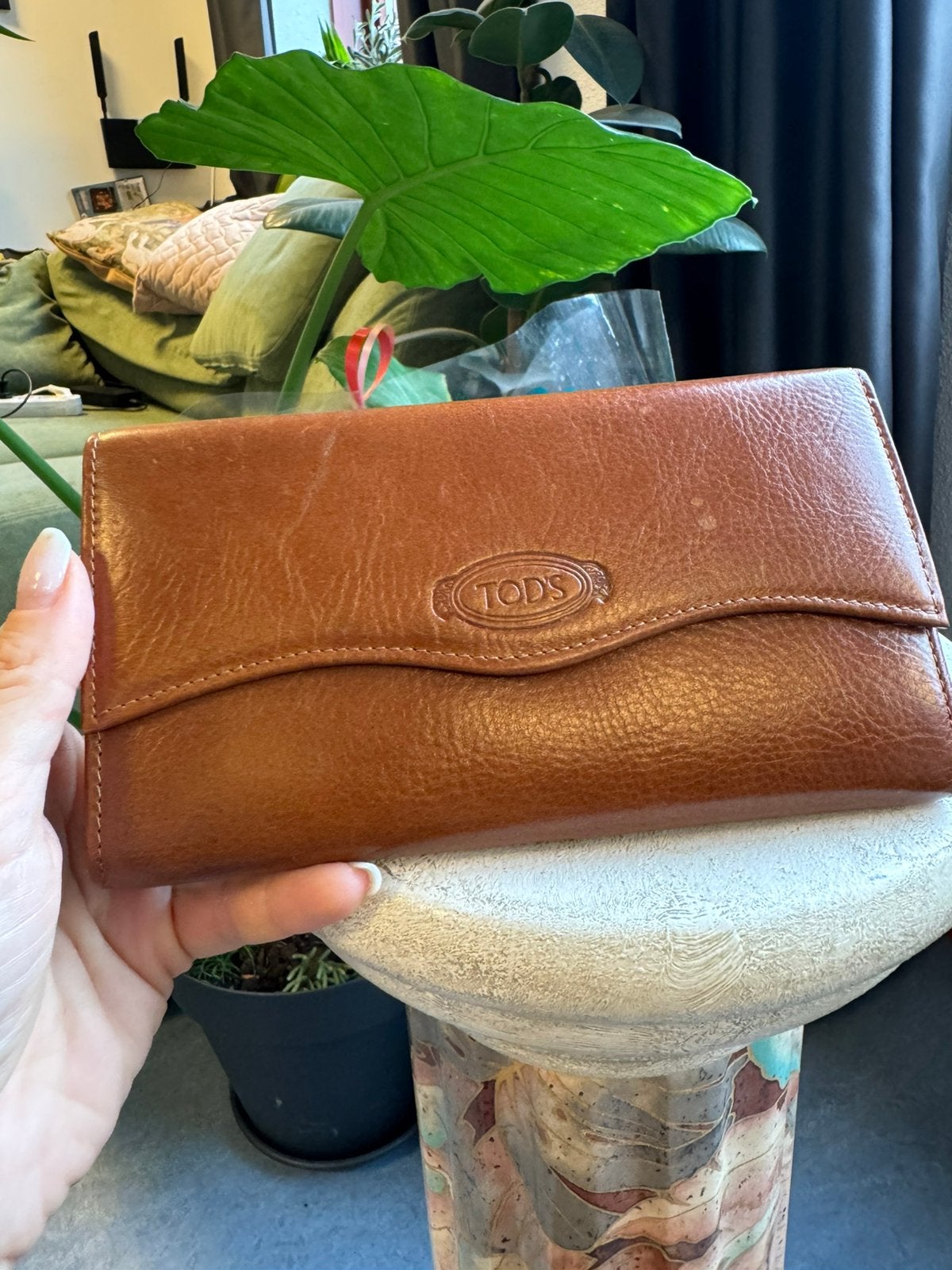 women's wallet made of genuine leather  Tod’s, Verzenden, Nieuw, Zwart