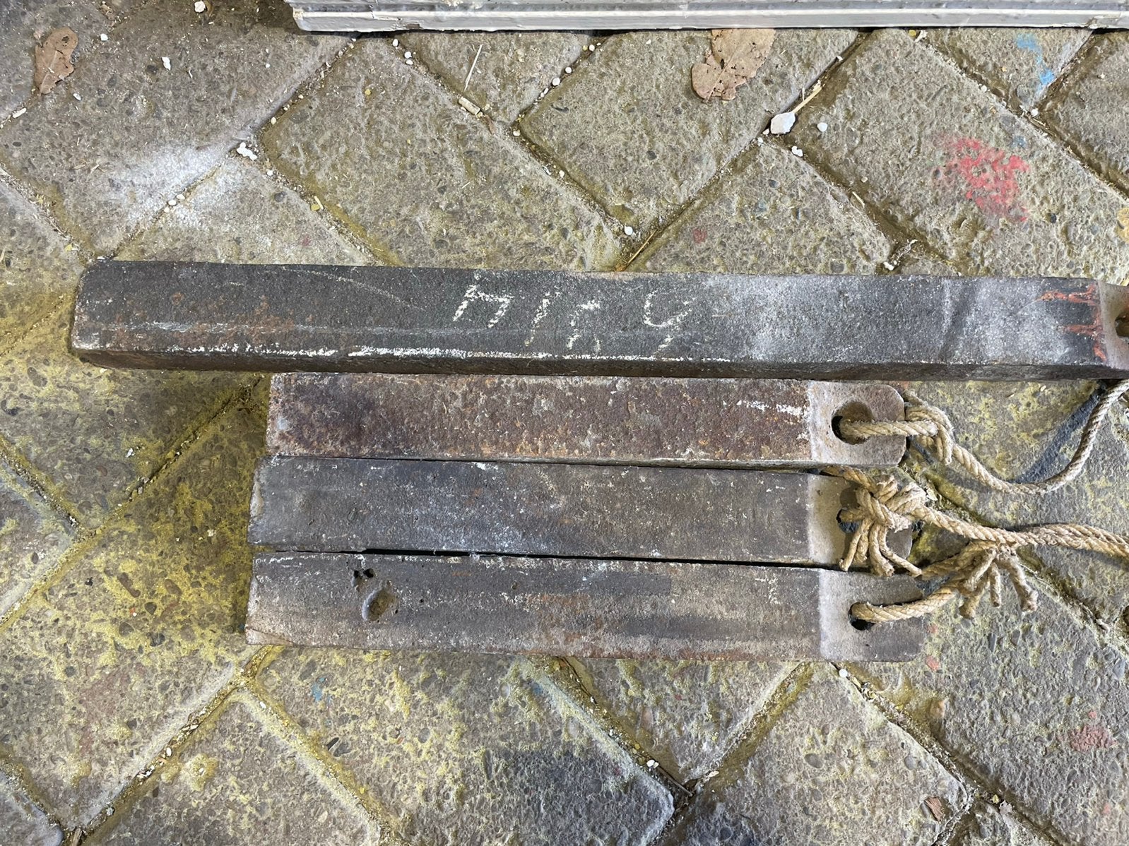Gewichten oude schuiframen, Antiek en Kunst, Ophalen