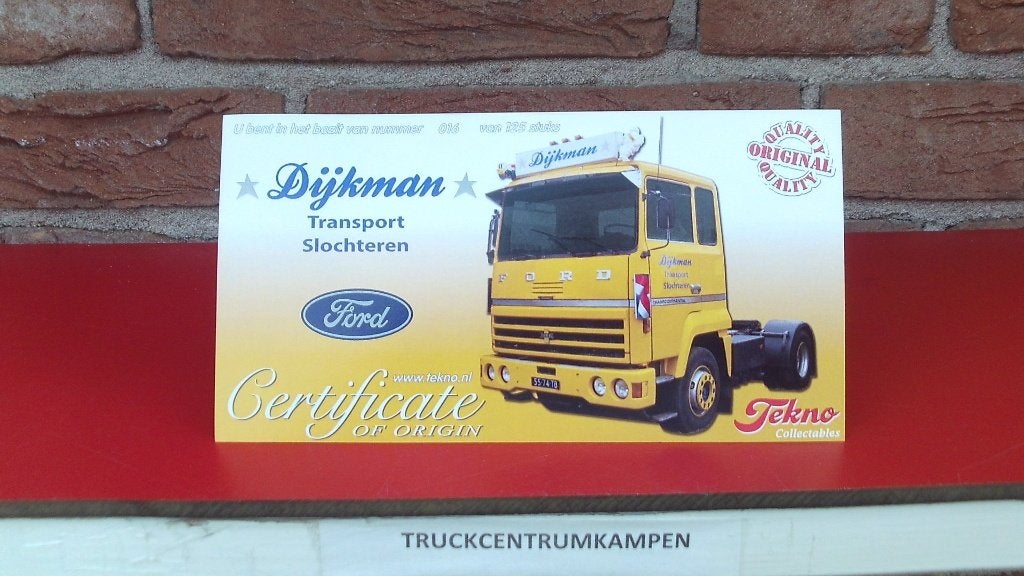 Tekno  Ford  Transcontinental  van  Dijkman, Ophalen of Verzenden, Nieuw, Bus of Vrachtwagen, Tekno