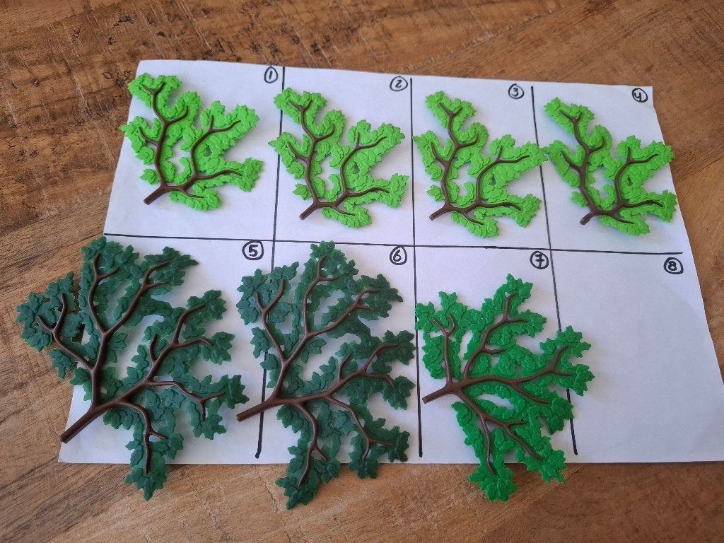 Playmobil 10 groene boom onderdelen per vakje 0.25 euro, Kinderen en Baby's, Ophalen of Verzenden, Gebruikt