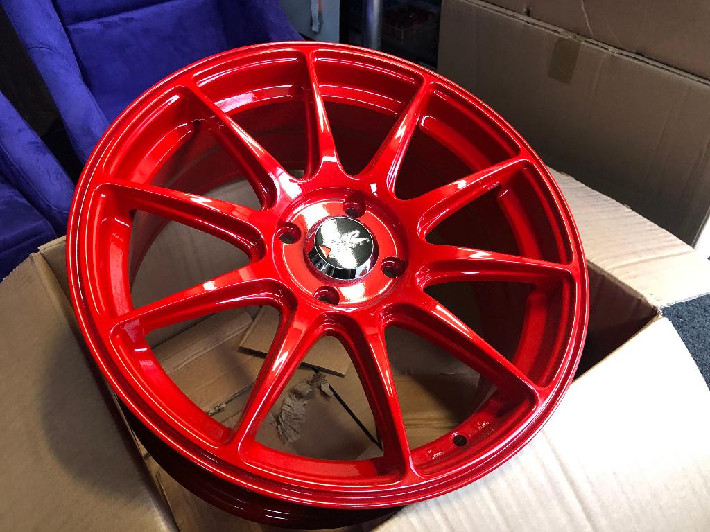 XXR 527 Racing Red 17 x 7.5J ET40 4x108, Ophalen of Verzenden