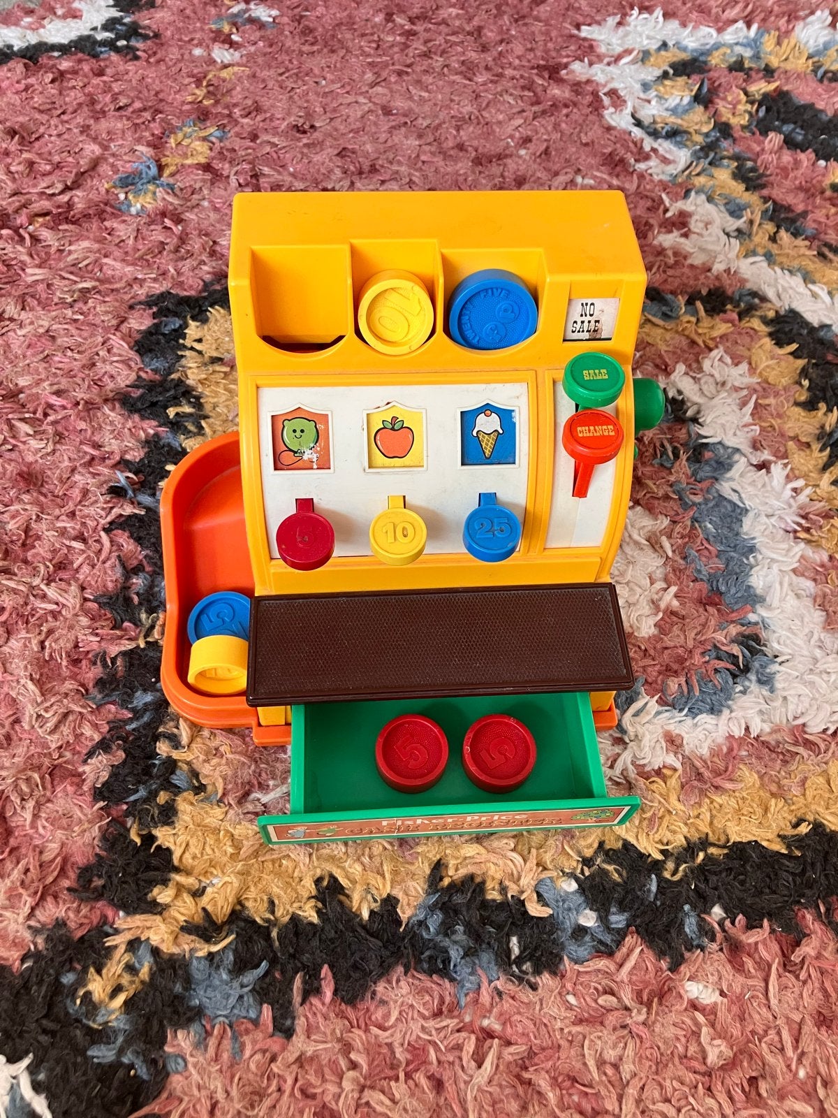 Fisher-Price Kassa - Vintage Speelgoed, Ophalen of Verzenden, Gebruikt, Overige typen