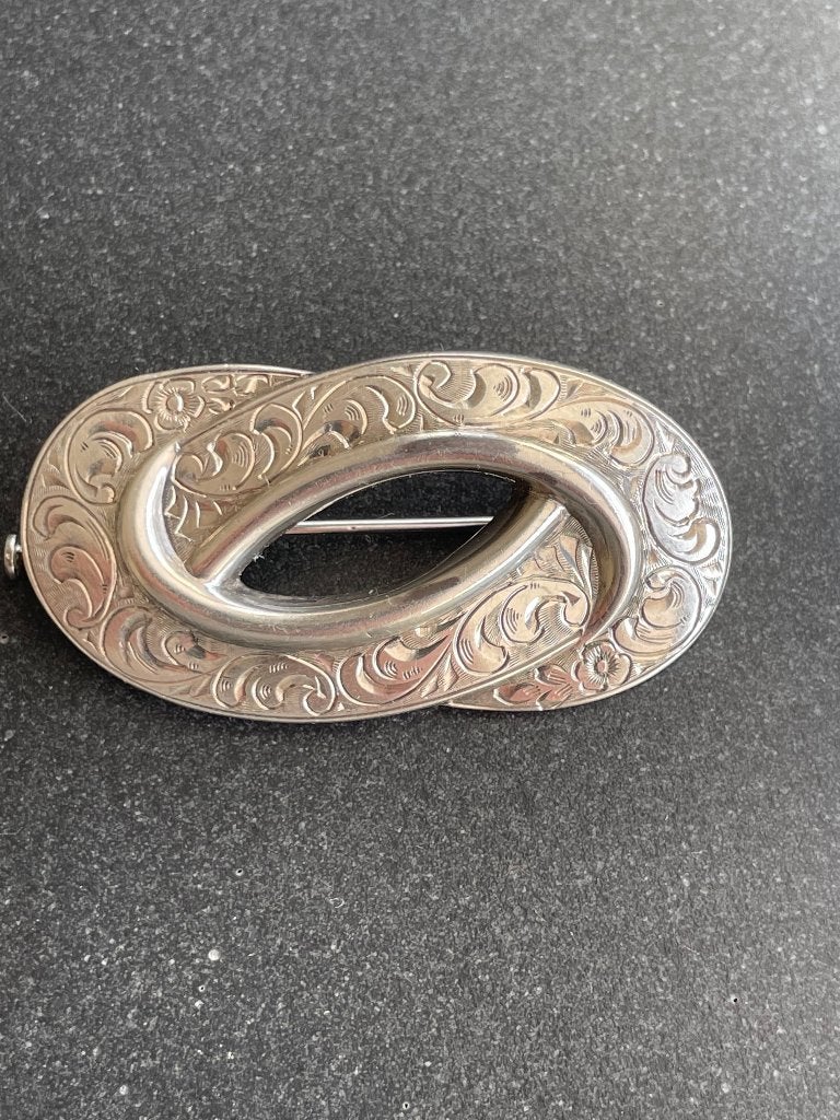 Sjerspeld - art nouveau style, Ophalen, 4 tot 7 cm, Gebruikt, Zilver