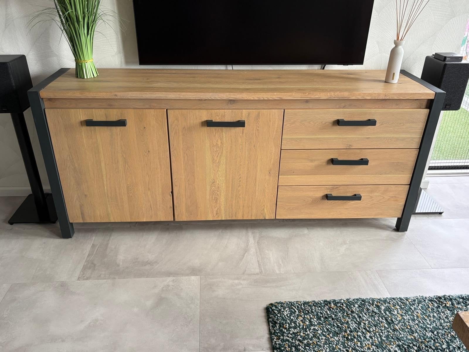 Dressoir, Ophalen of Verzenden, Zo goed als nieuw, 25 tot 50 cm, 200 cm of meer