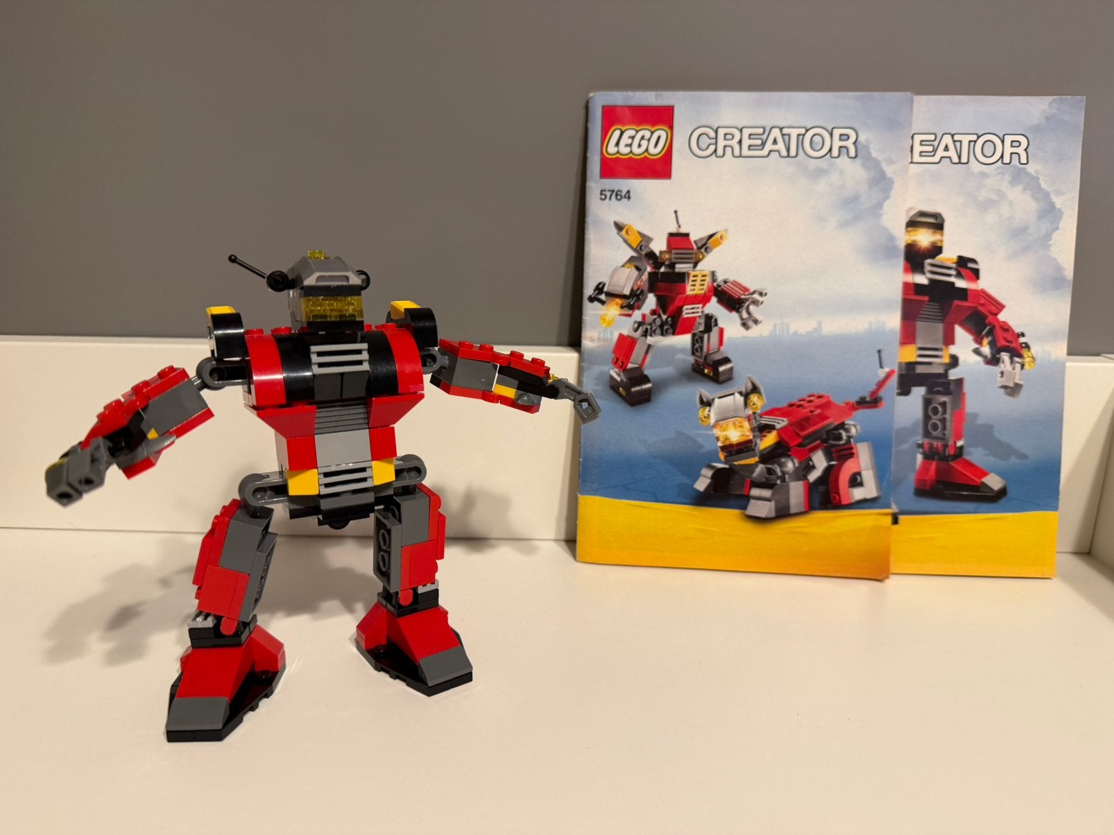 Lego Creator Rescue Robot 3 in 1 - 5764, Gebruikt, Lego, Ophalen of Verzenden, Inclusief instructies