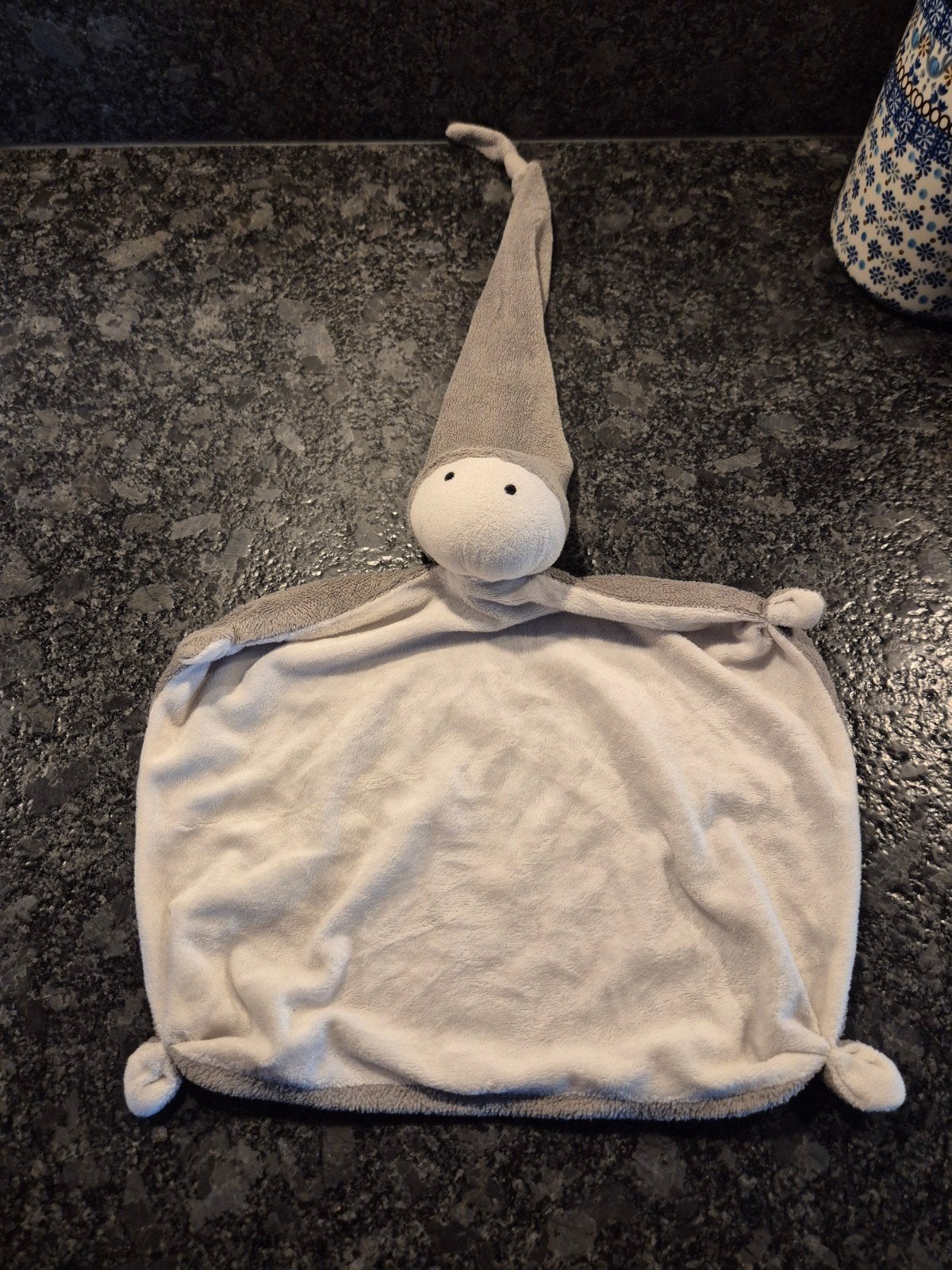 Difrax - Knuffeldoek Spookje lichtgrijs/donkergrijs, Verzenden, Zo goed als nieuw, Overige typen