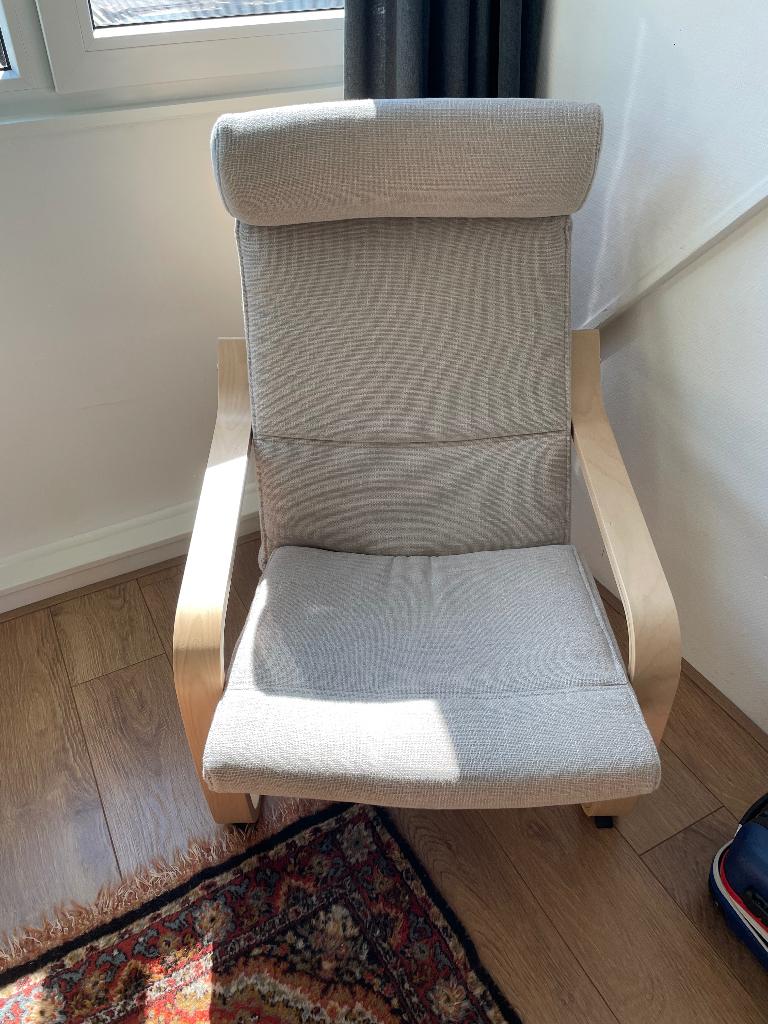 Ikea poäng stoel, Huis en Inrichting, Fauteuils, Ophalen, Zo goed als nieuw, 75 tot 100 cm, 50 tot 75 cm