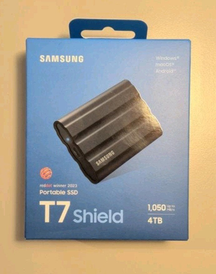 Samsung T7 Shield Portable SSD 4TB (nieuw), Computers en Software, Harde schijven, Nieuw, Server, Extern, SSD, USB, Ophalen of Verzenden