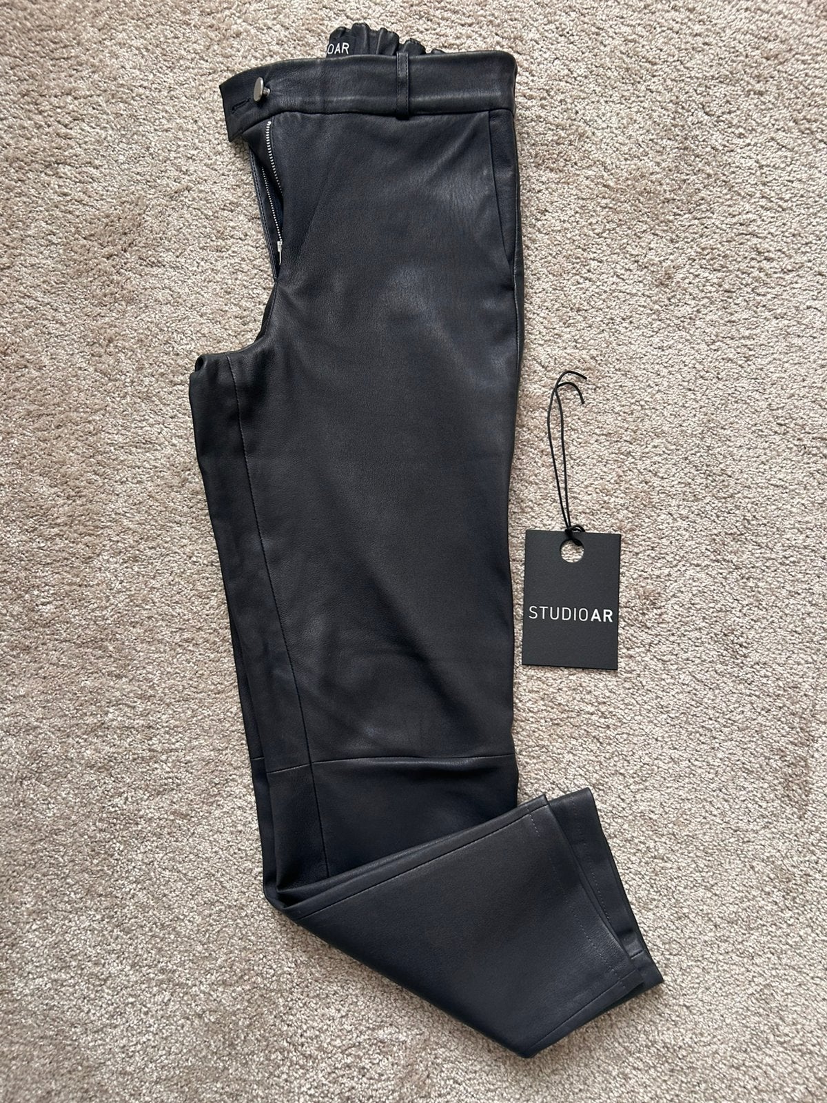 Studio AR by Arma leren broek/38, Maat 38/40 (M), Zo goed als nieuw, Lang, Verzenden