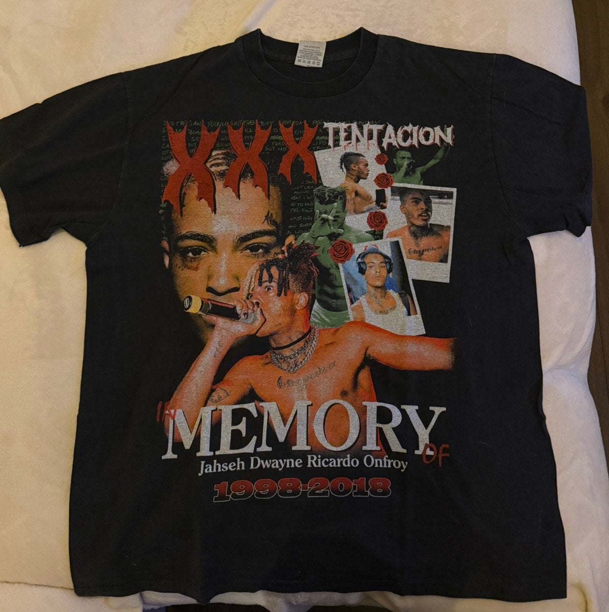 XXXTENTACION T-Shirt XL, Ophalen, Zo goed als nieuw, Maat 56/58 (XL), Zwart