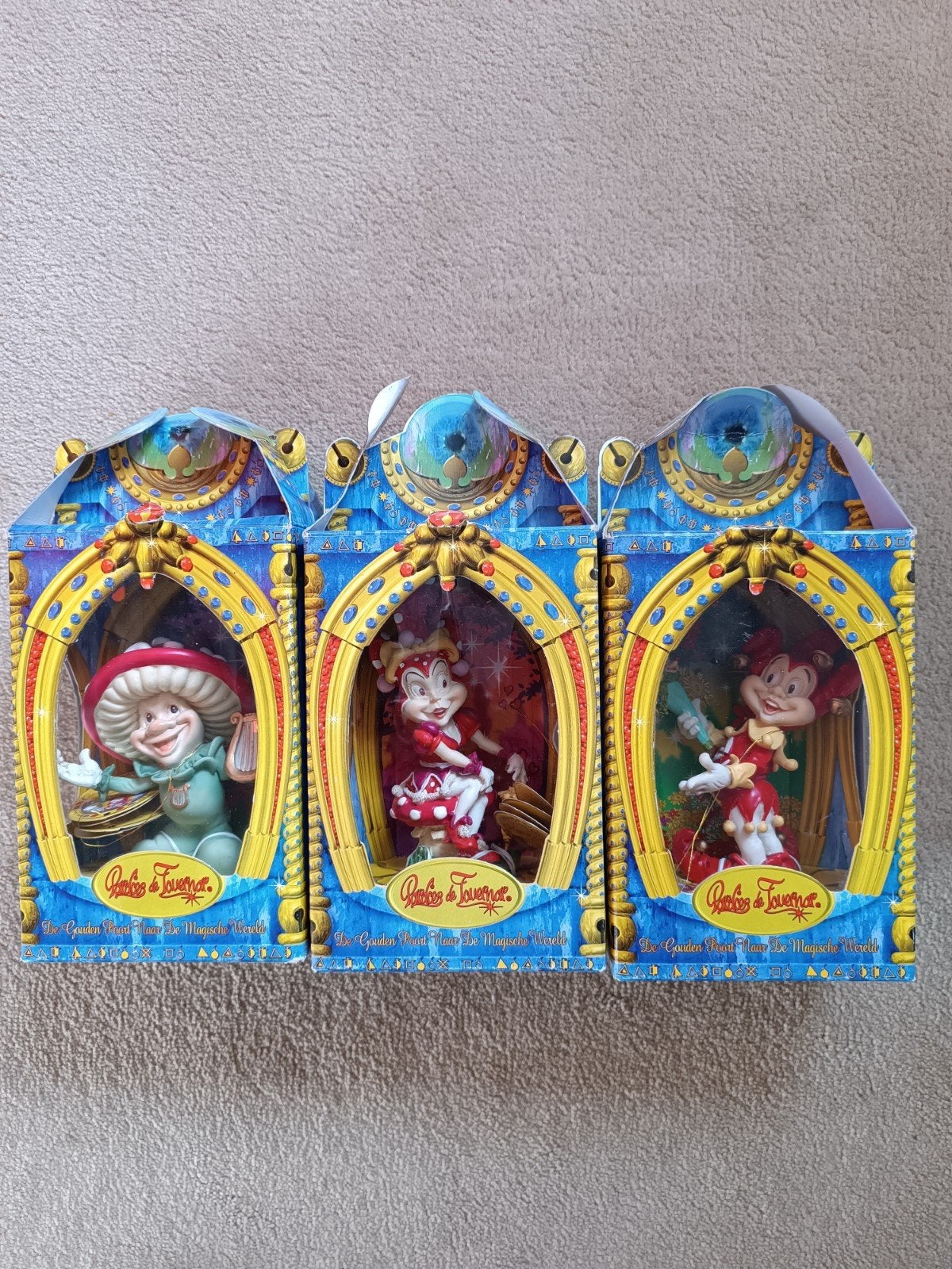 Jaren 90 Efteling Beeldje Set Pardoes Pardijn Paddeltje, Ophalen of Verzenden, Nieuw, Beeldje of Poppetje