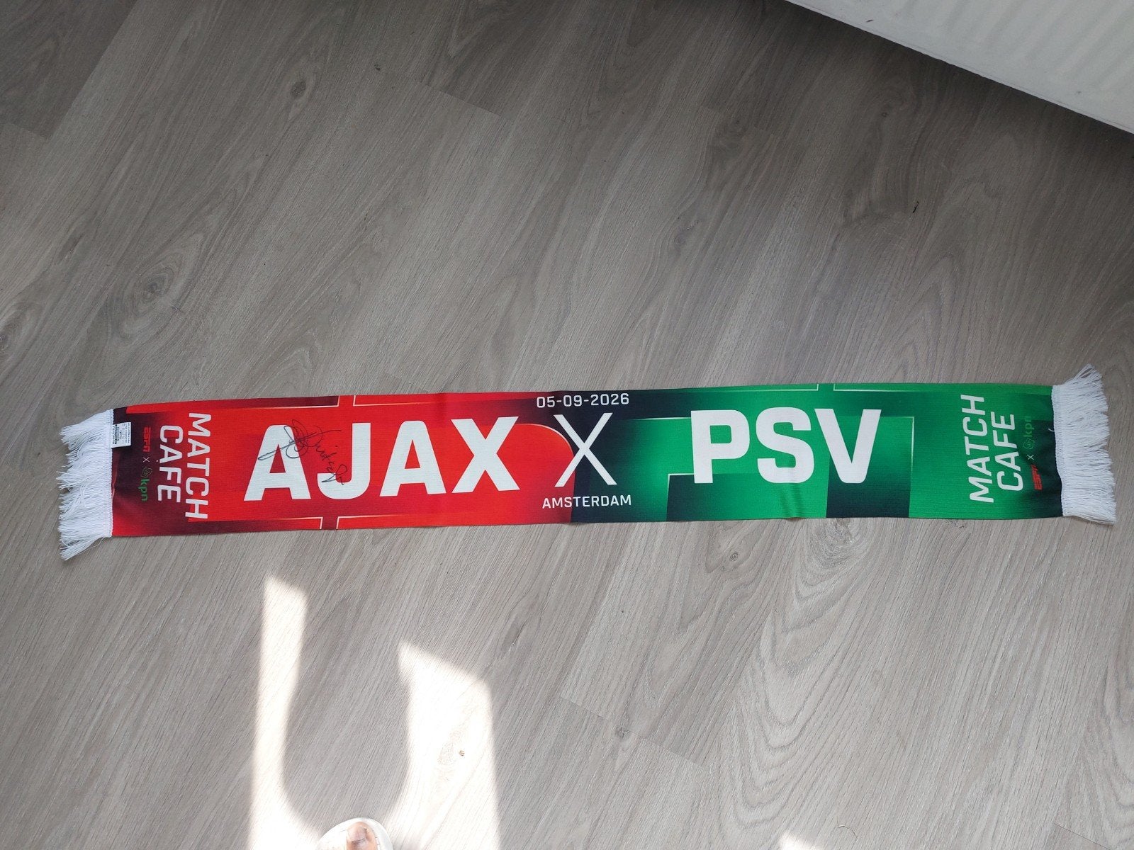 ESPN café wedstrijdsjaal Ajax- PSV, Ophalen of Verzenden, Nieuw, Ajax, Vaantje of Sjaal
