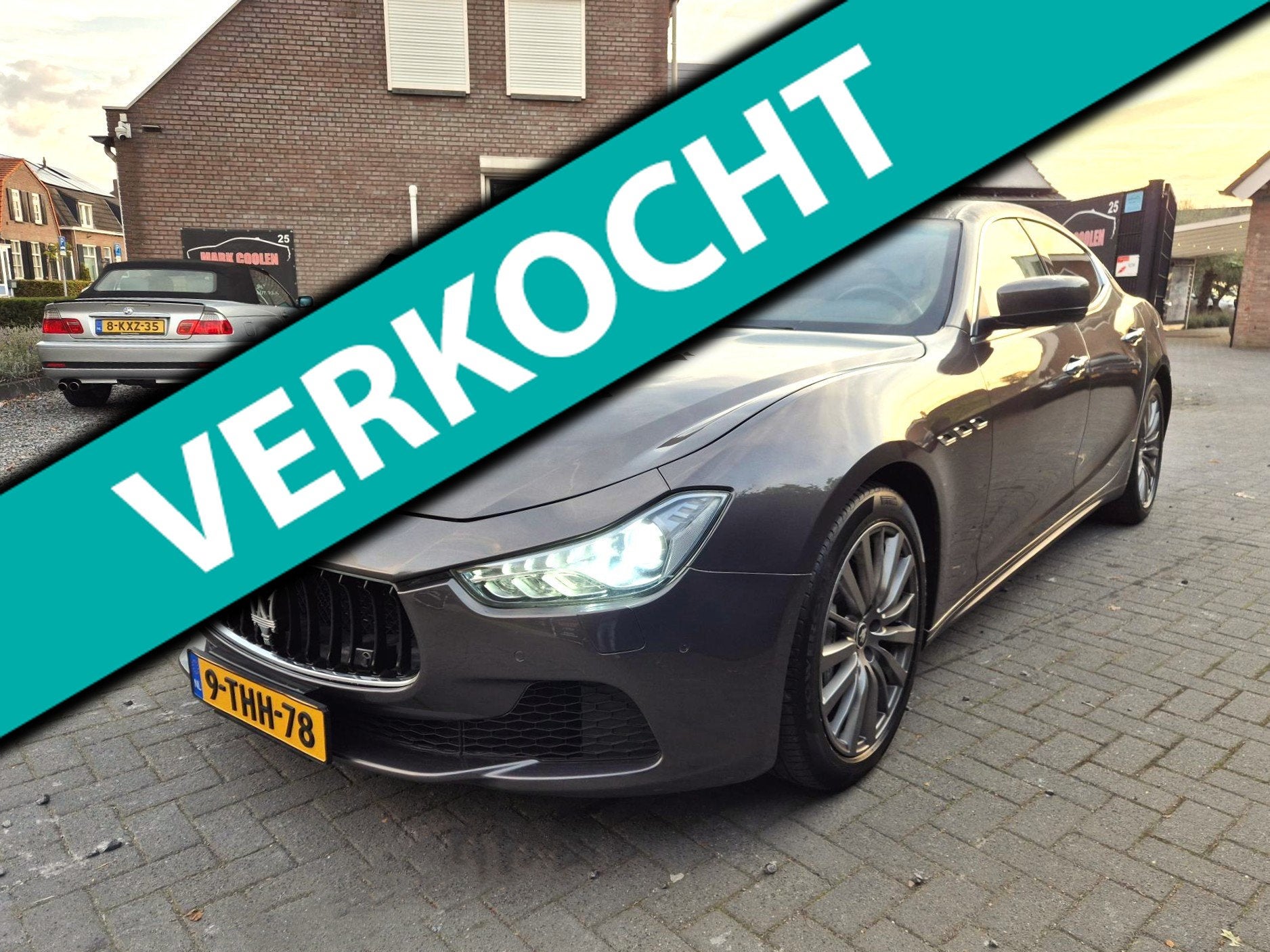 Maserati Ghibli 3.0 V6 D Automaat Xenon Leer Navi Clima Crui, Auto's, Euro 5, Achterwielaandrijving, Gebruikt, Beige