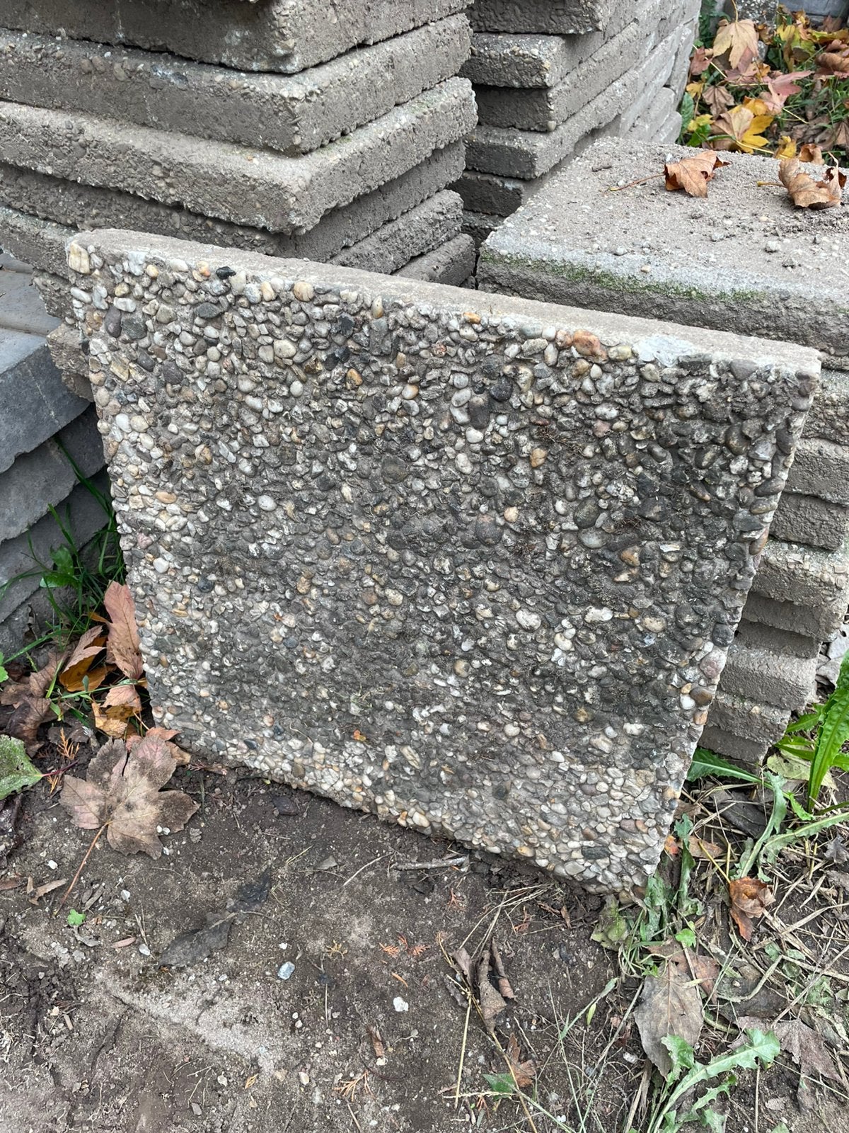 1 stuk grindtegel 50x50x4.5, Ophalen, Gebruikt, Beton, Terrastegels