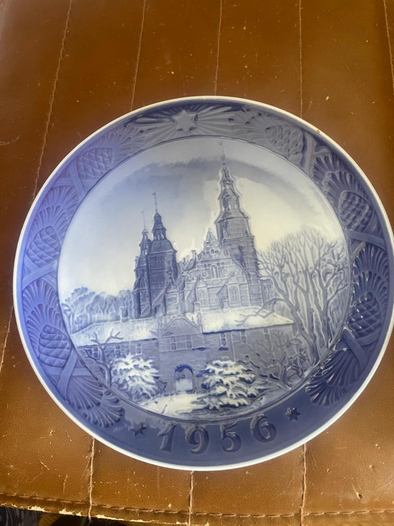 Royal Copenhagen Kerst Wandbord 1956 - Rosenborg Slot, Ophalen of Verzenden