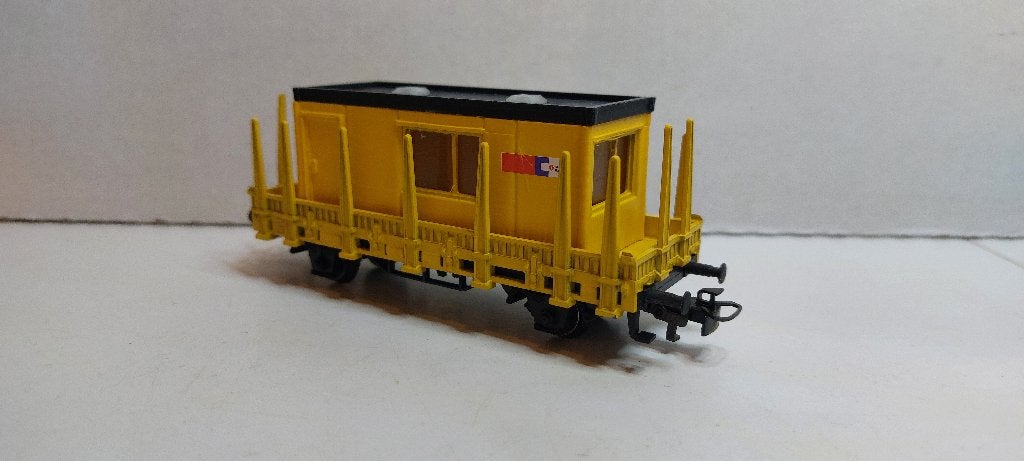 Strukton Rongen wagon met Bouwkeet *Nieuwstaat* (05), Wisselstroom, Wagon, Ophalen of Verzenden, Zo goed als nieuw