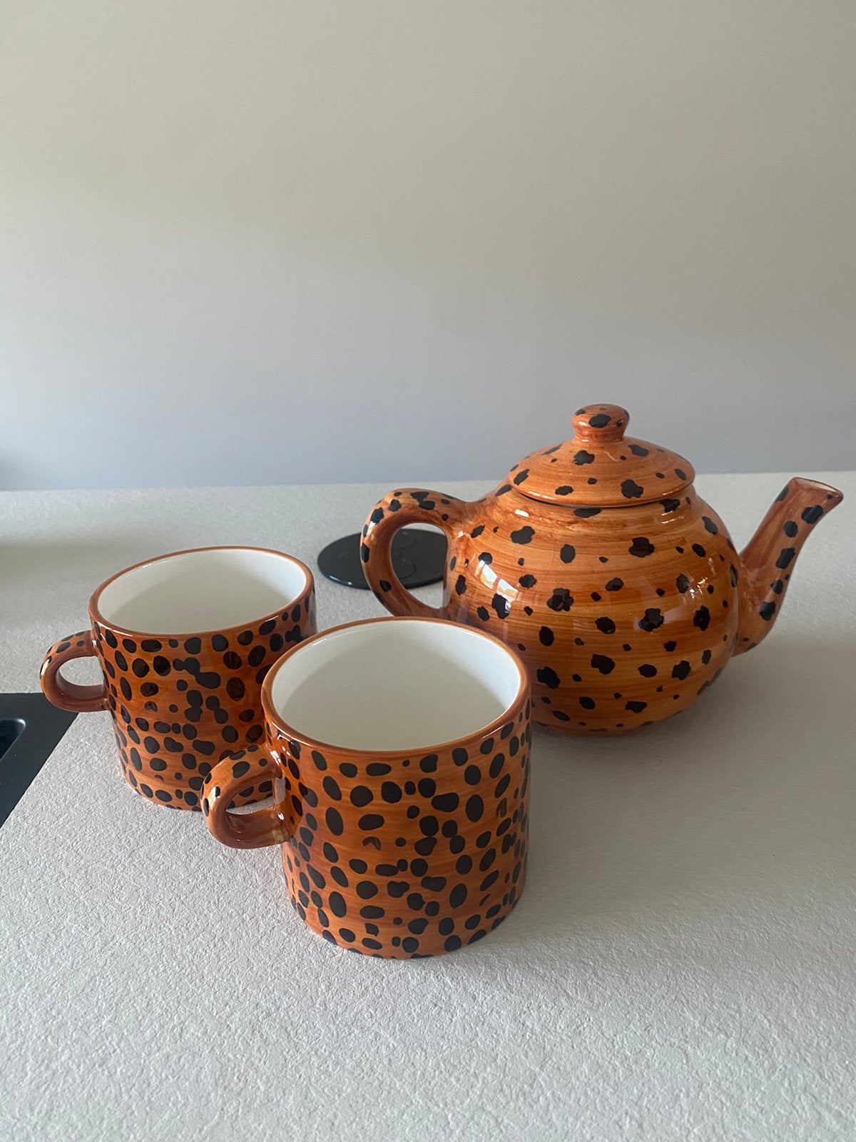 Anna en nina theepot met bekers, Antiek en Kunst, Ophalen of Verzenden