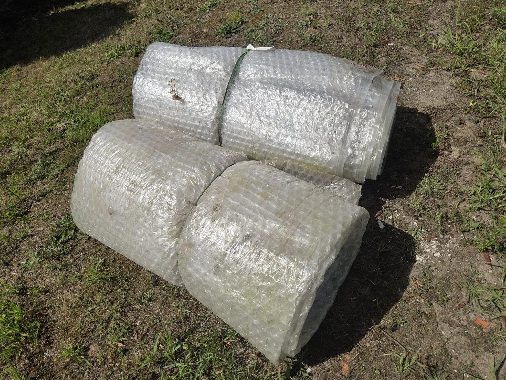 Gebruikt Noppenfolie / Bubbelplastic / Bubbeltjesplastic, Ophalen, Gebruikt, 10 tot 15 m², Folie