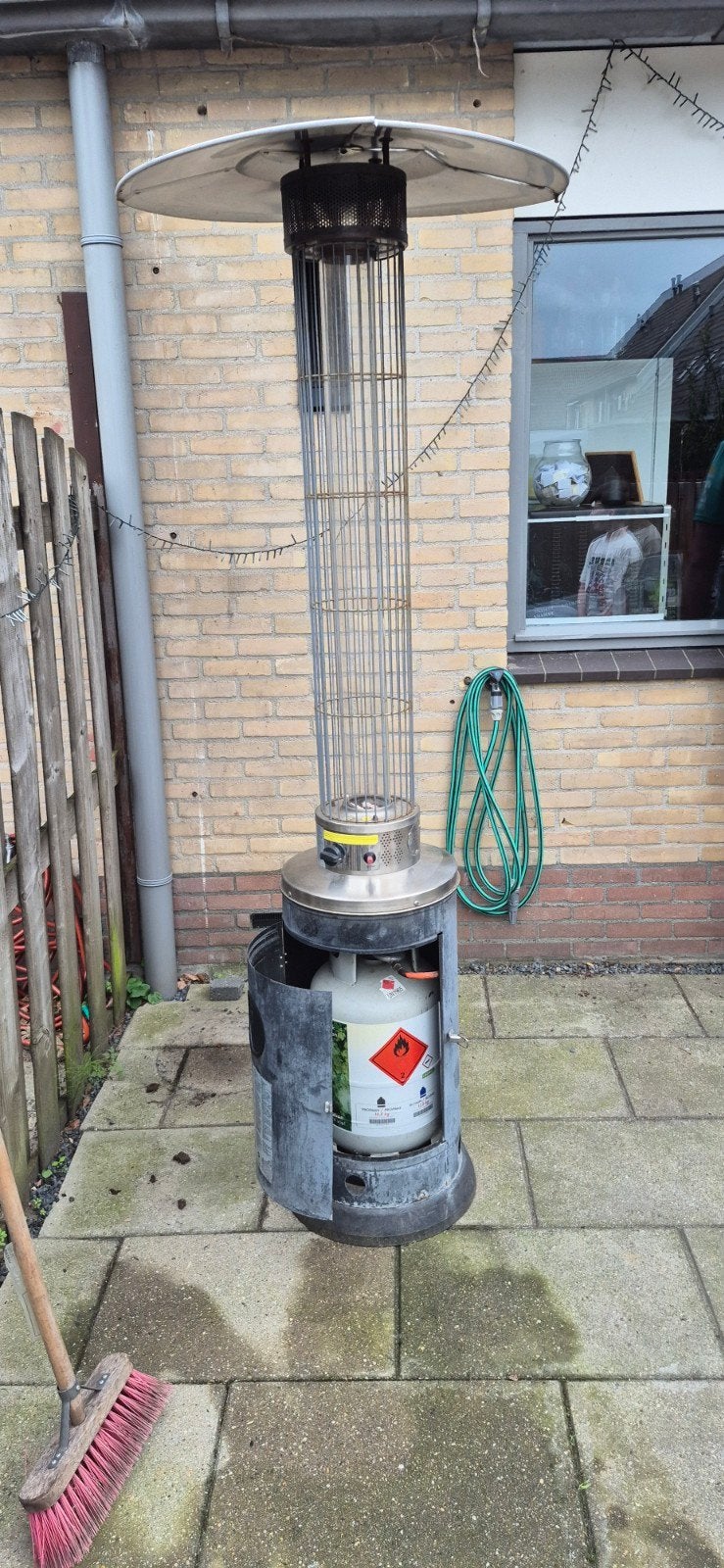 Terrasverwarmer, Ophalen, Gebruikt