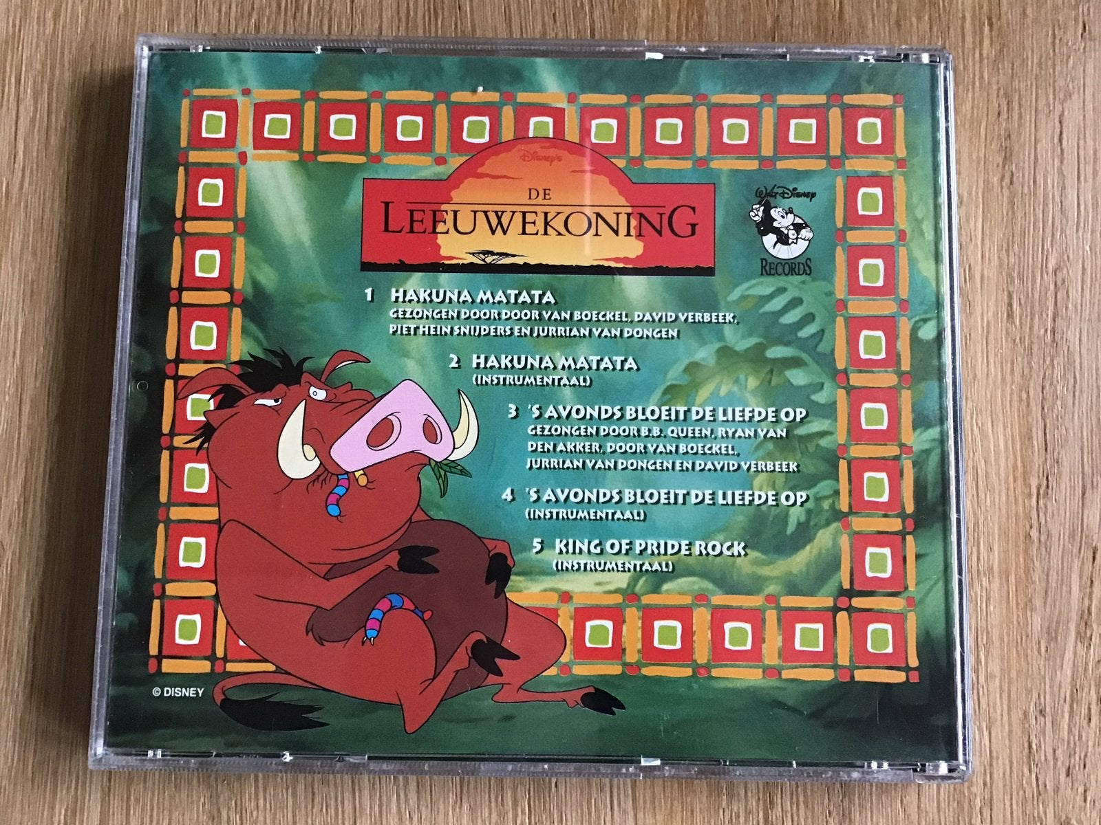 De Leeuwenkoning Sing-Along CD - 2 Liedjes en Muziek, Cd's en Dvd's, Gebruikt, Ophalen of Verzenden, 3 tot 5 jaar, Single