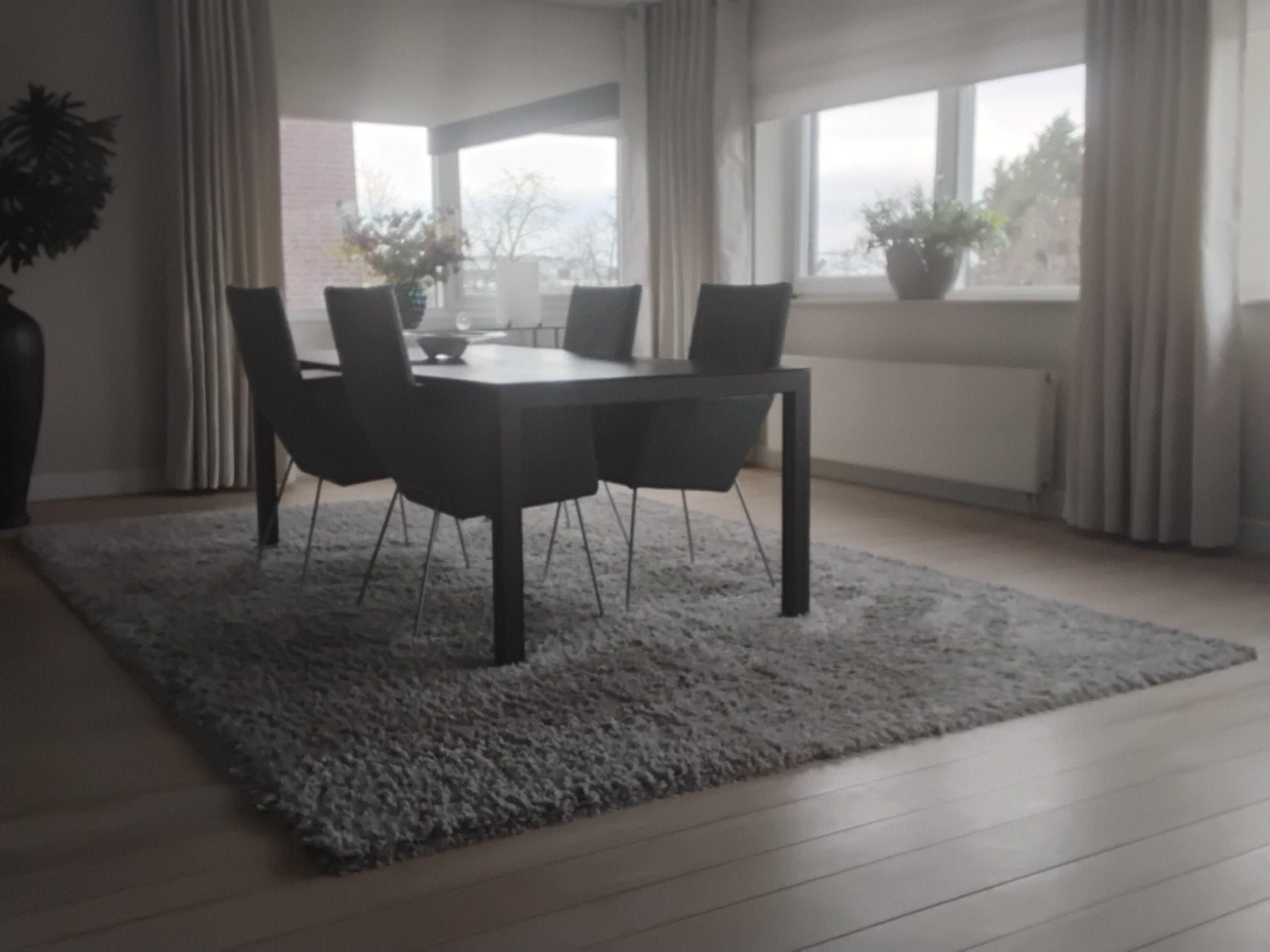 Hoogpolig Vloerkleed Zilvergrijs 375x250cm, Ophalen, Modern, Hoogpolig, Grijs, 200 cm of meer