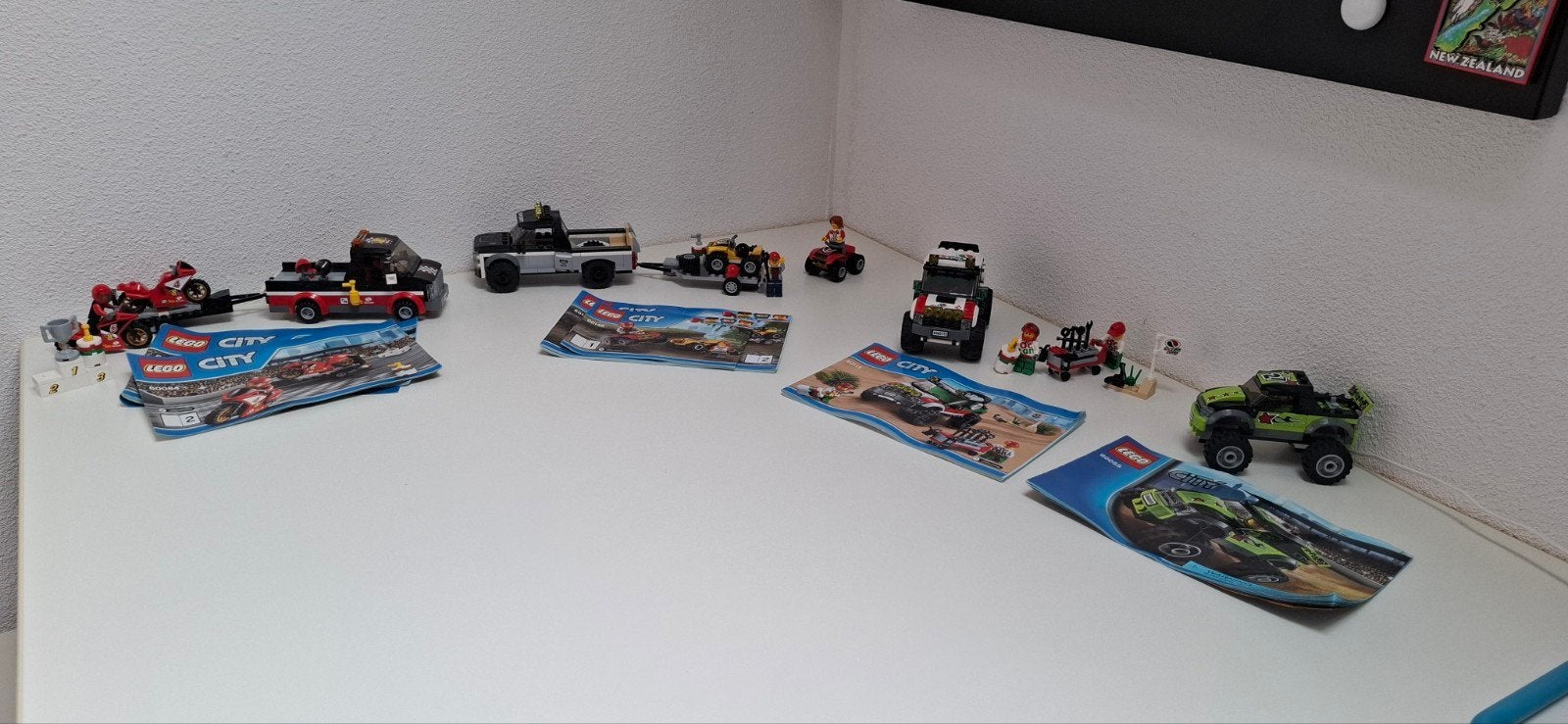4 leuke lego race sets! (60148, 60084, 60055 & 60115), City, Lego, Ophalen of Verzenden, Complete set