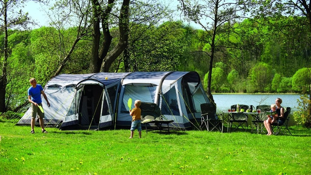 Outwell Hornet 6sa opblaasbare tent, Ophalen, Gebruikt, Tot en met 6