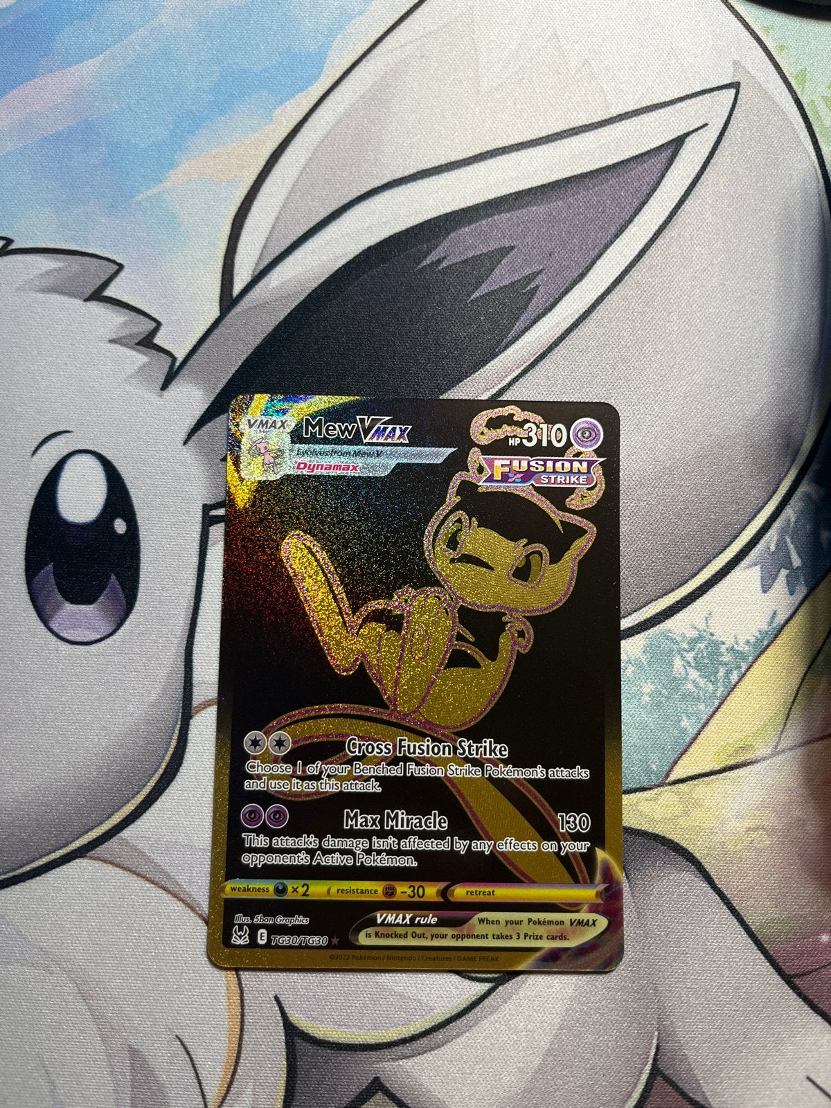 Mew VMAX Gold TG30 lost origin Pokémon Kaart, Verzenden, Zo goed als nieuw, Losse kaart, Foil