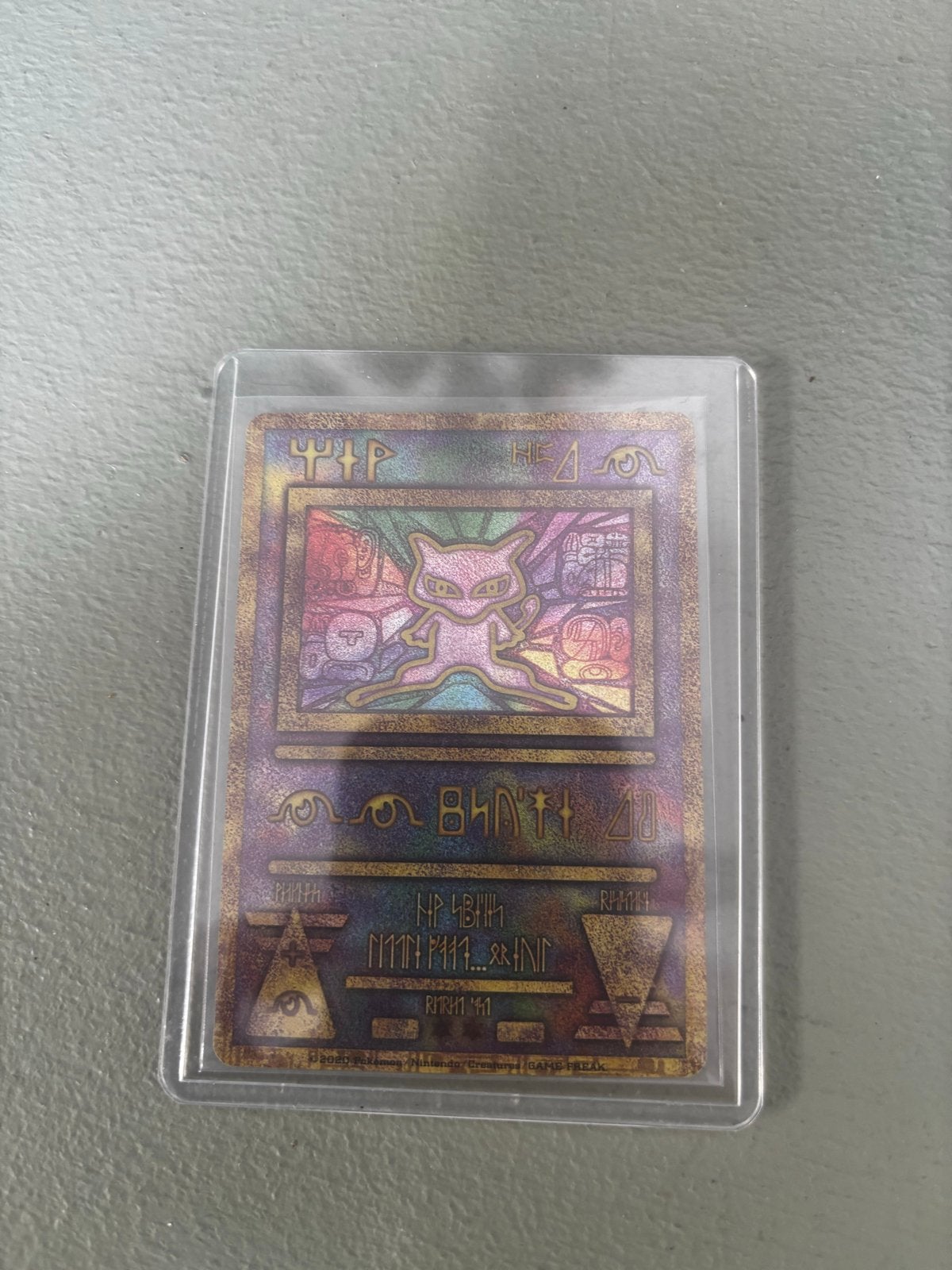 Ancient Mew Promo Pokémon Kaart koreaanse- Excl/Near Mint, Ophalen of Verzenden, Zo goed als nieuw, Losse kaart, Foil