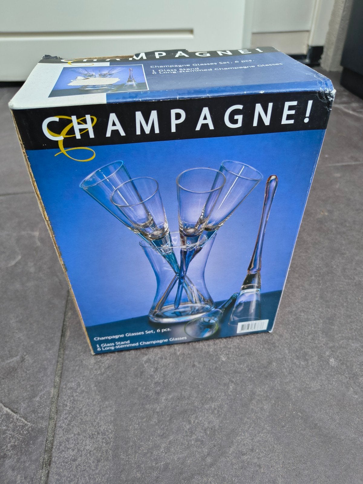 Nieuwe champagne set in doos, Overige typen, Ophalen of Verzenden, Nieuw, Glas