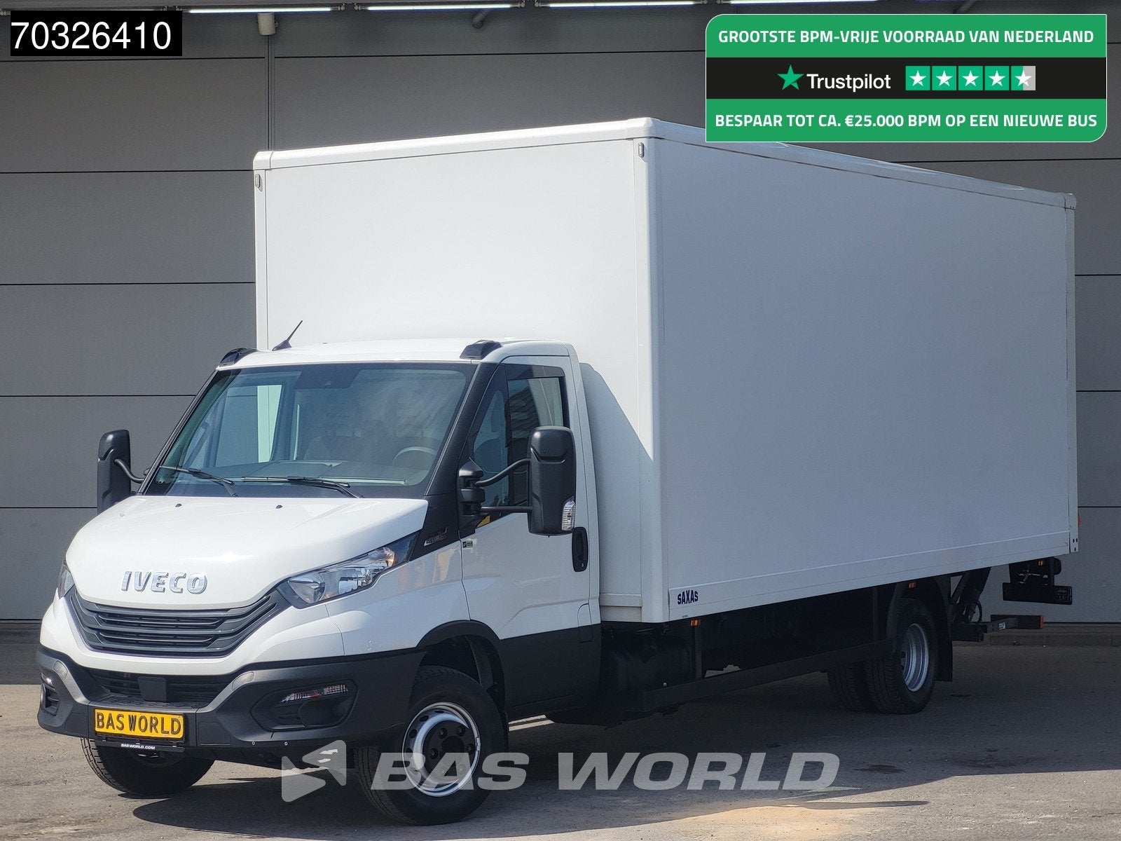 Iveco Daily 72C18 3.0L Automaat Bakwagen 1000KG Laadklep Luc, Automaat, Stof, Gebruikt, Euro 6