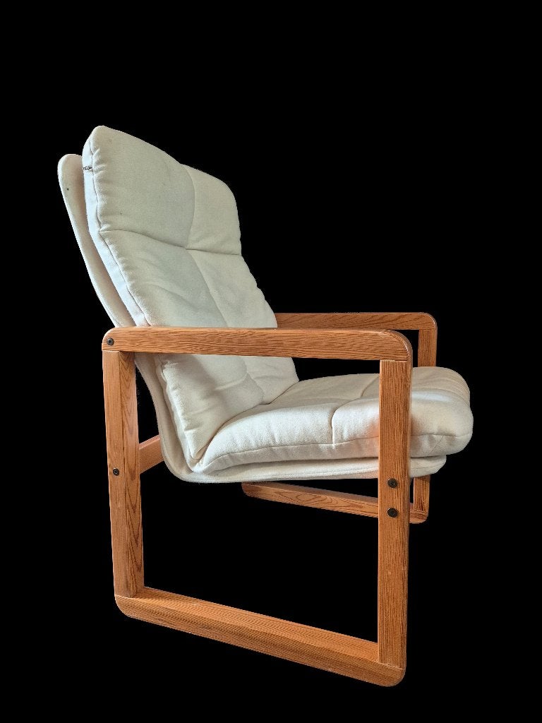 Fantastische vintage fauteuil design Knut & Marianne Hagberg, Ophalen, Gebruikt, 75 tot 100 cm, Stof