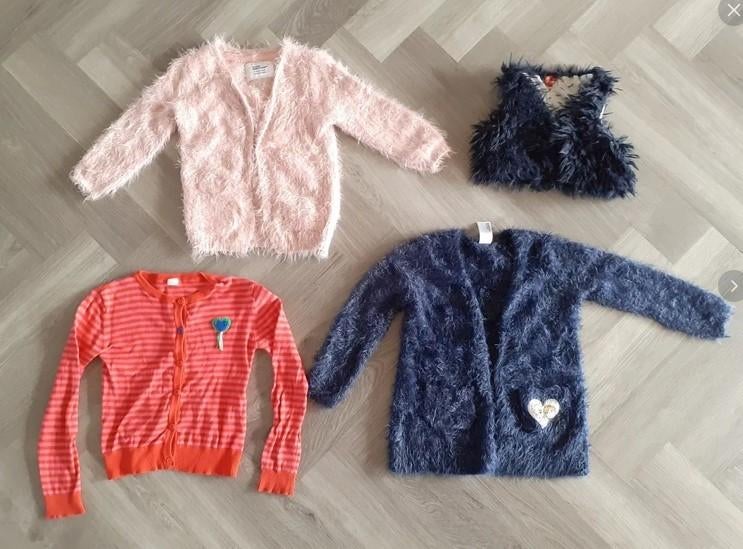 Pakket Vestje / Bolero 4x, Maat 116 / 122, Ophalen of Verzenden, Zo goed als nieuw, Meisje, Trui of Vest