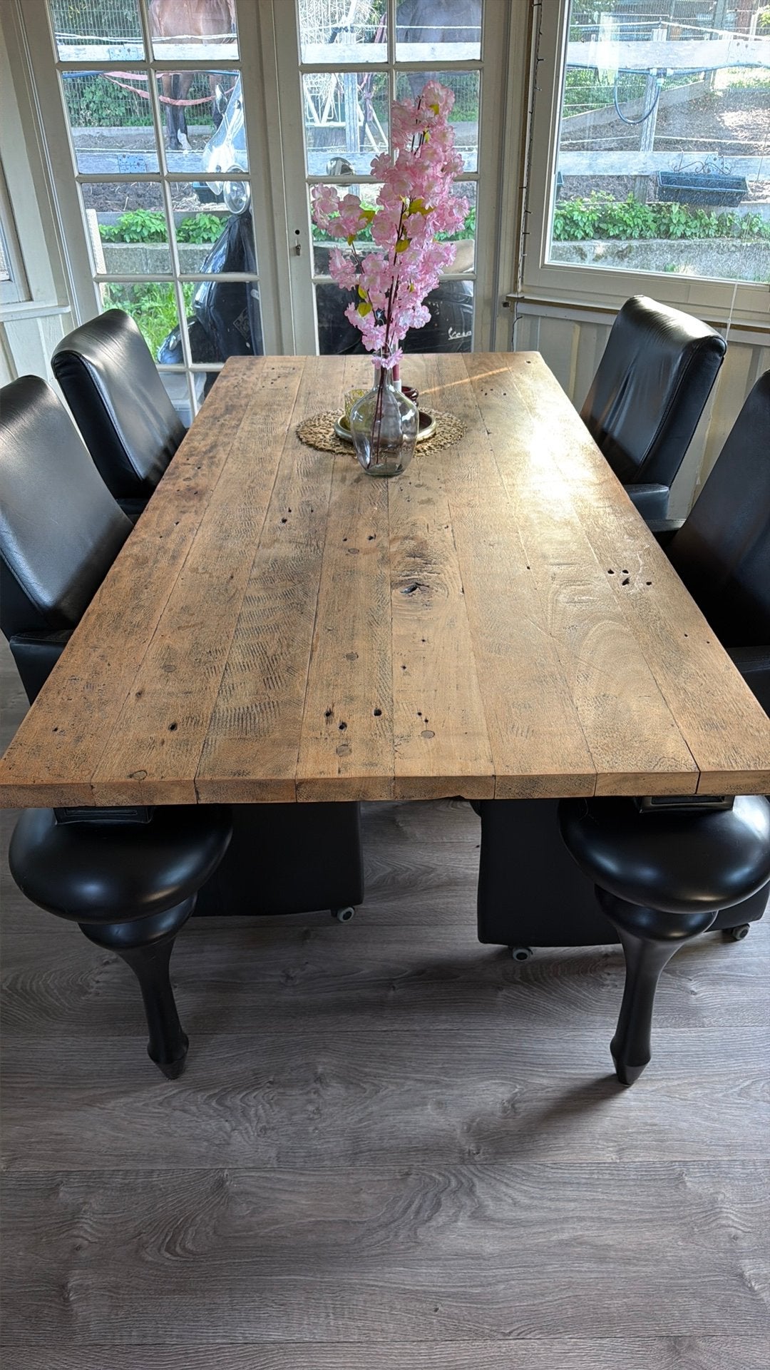 Houten tafel, Ophalen, Zo goed als nieuw, Minder dan 4 stoelen