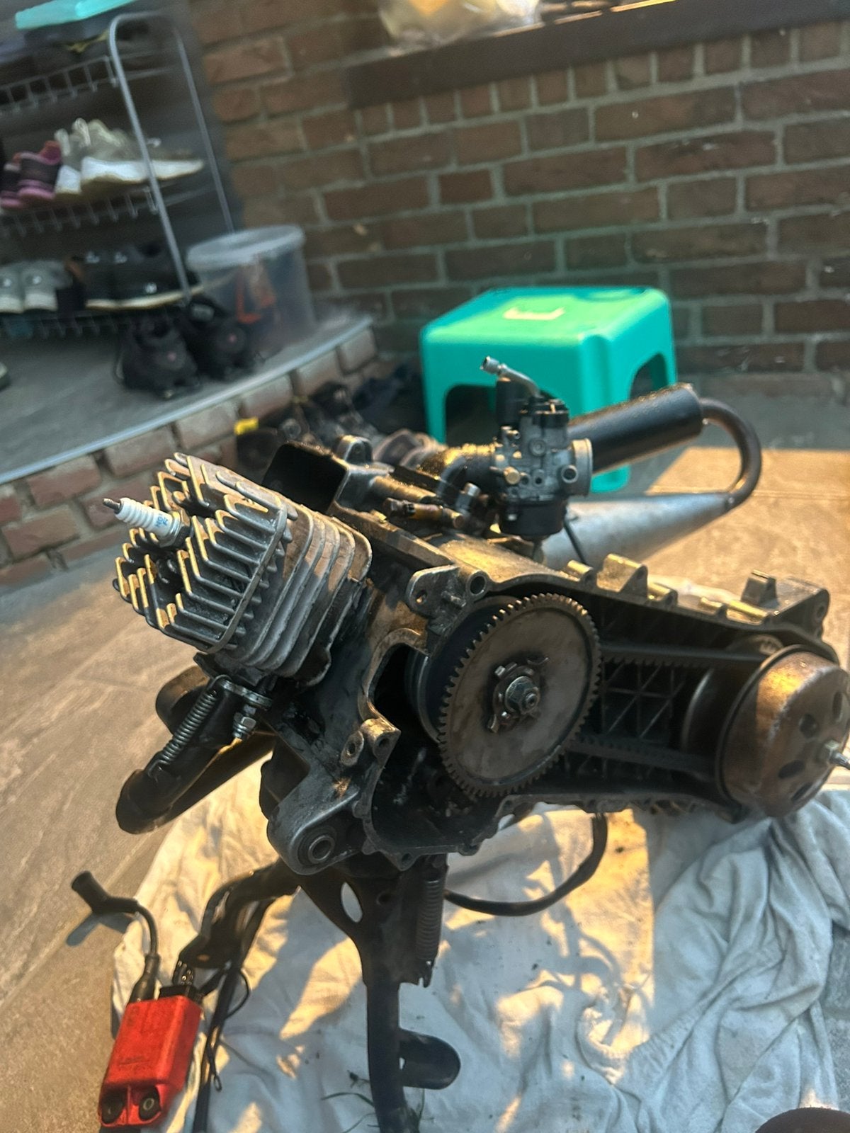 Piaggio 70cc mk2 blok, Ophalen, Zo goed als nieuw
