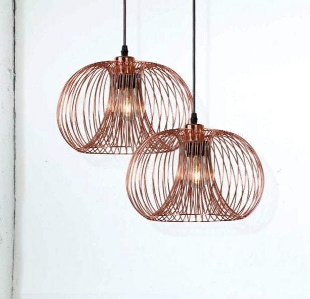Twee Lucide eettafel lampen / hanglampen, Ophalen of Verzenden, Zo goed als nieuw, Metaal, E27 (groot)
