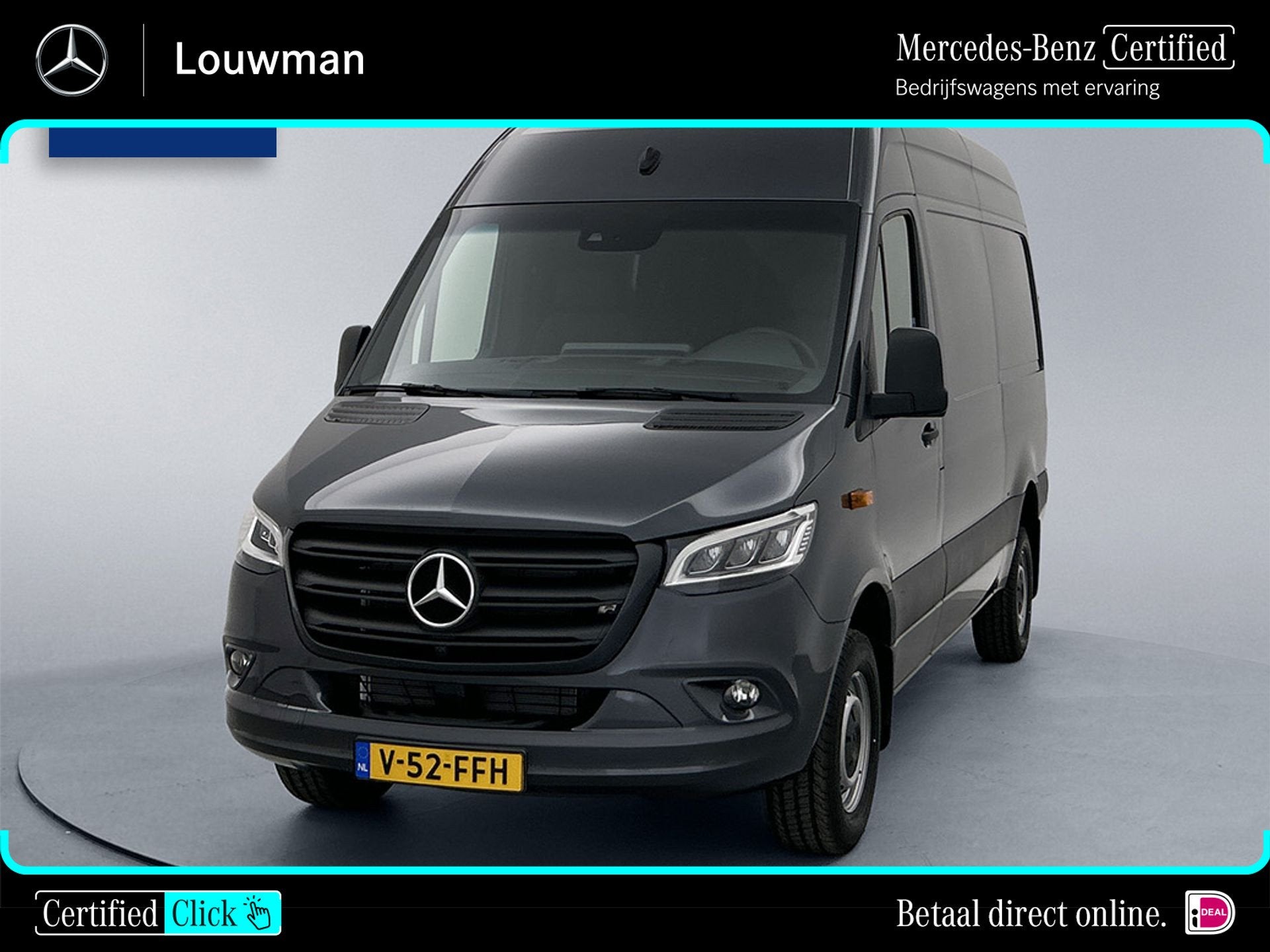 Mercedes-Benz Sprinter 419 CDI L2H2 Led Distronic 360° came, Automaat, Gebruikt, Bedrijf, Diesel