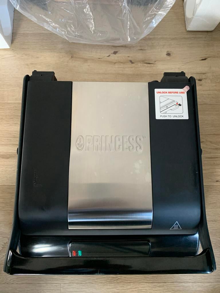 Princess Panini Grill Comfort Pro, Witgoed en Apparatuur, Grillplaten, Zo goed als nieuw, Tafelgrill, Ophalen of Verzenden