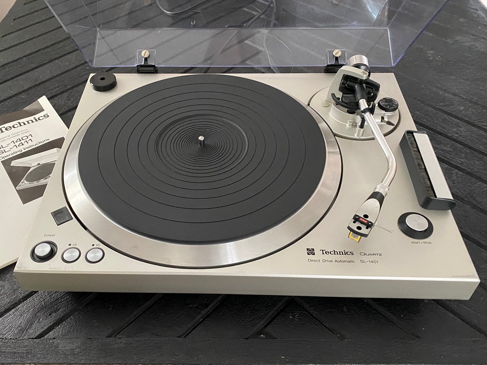 Technics SL-1401 Direct Drive Quartz Platenspeler, Gebruikt, Automatisch, Ophalen of Verzenden, Platenspeler