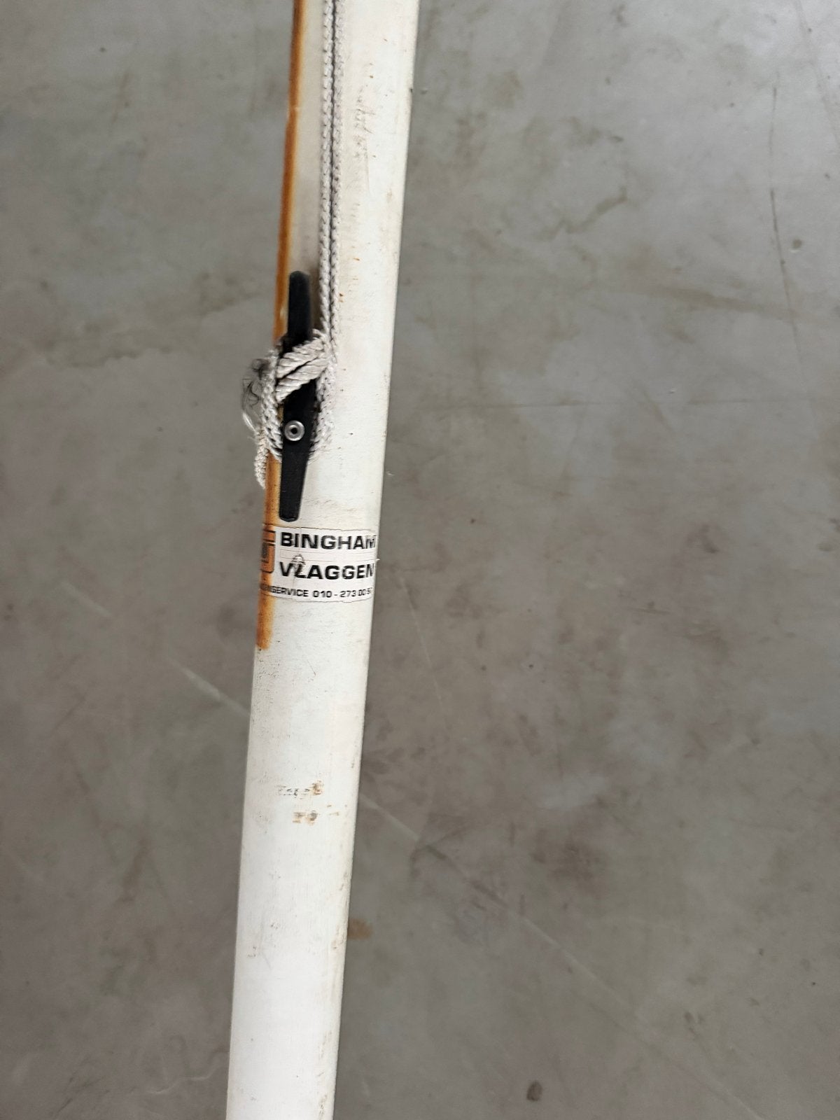 Aluminium vlagmast, Diversen, Ophalen, Gebruikt
