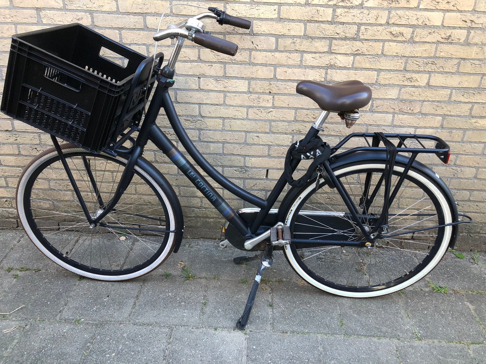 Cortina damesfiets, Terugtraprem, Gebruikt, Versnellingen, Ophalen
