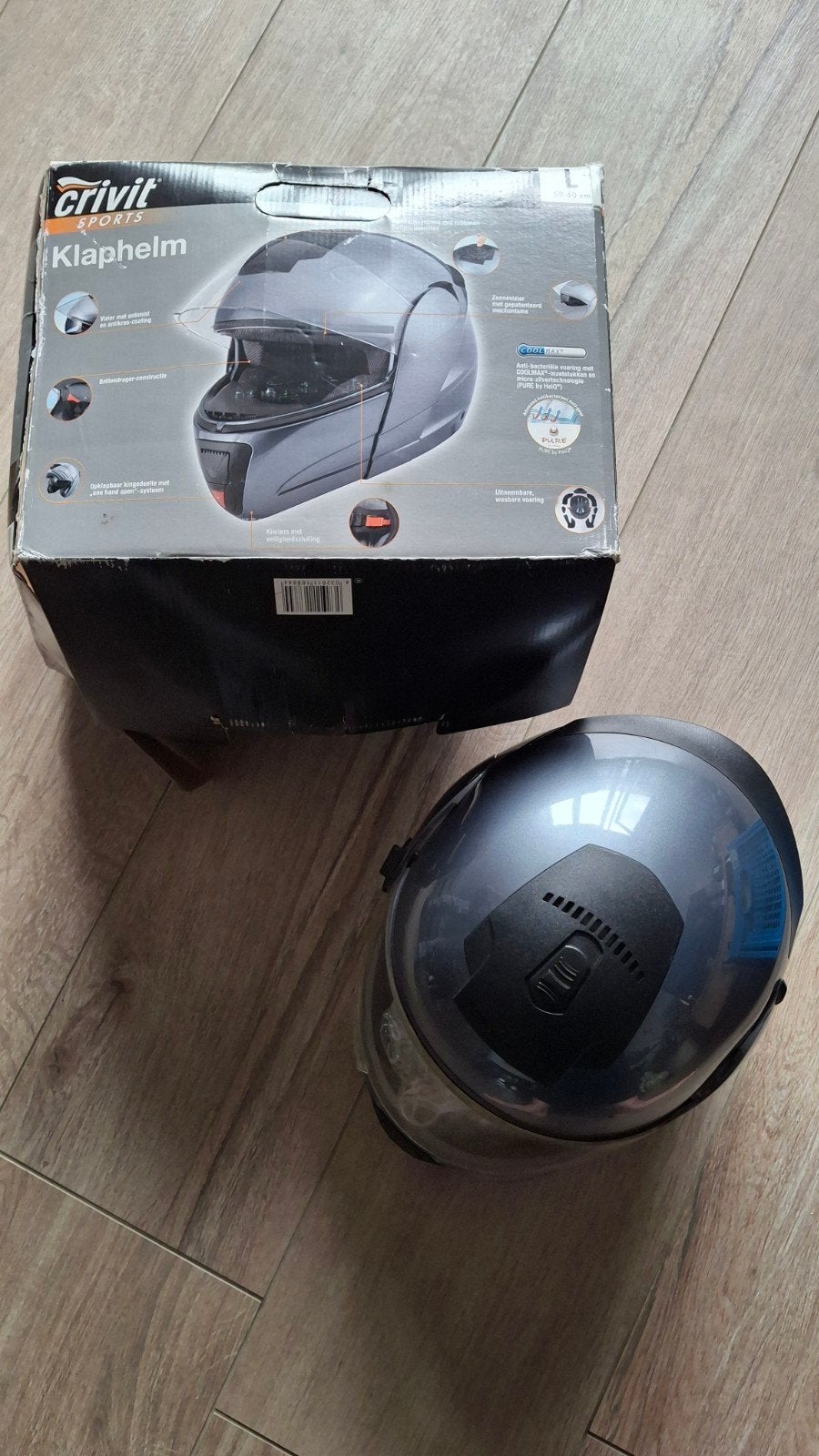 Nieuwe Crivit Sports Klaphelm Maat L, Motoren, Kleding | Motorhelmen, Systeemhelm, Heren, Ophalen of Verzenden, L