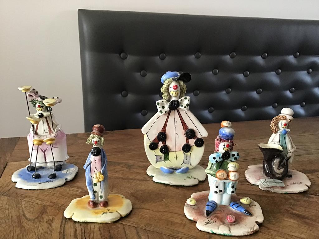 Verzameling van 6 gave Zampiva clowns jaren ‘70/‘80, Verzamelen, Beelden en Beeldjes, Ophalen of Verzenden, Nieuw, Overige typen